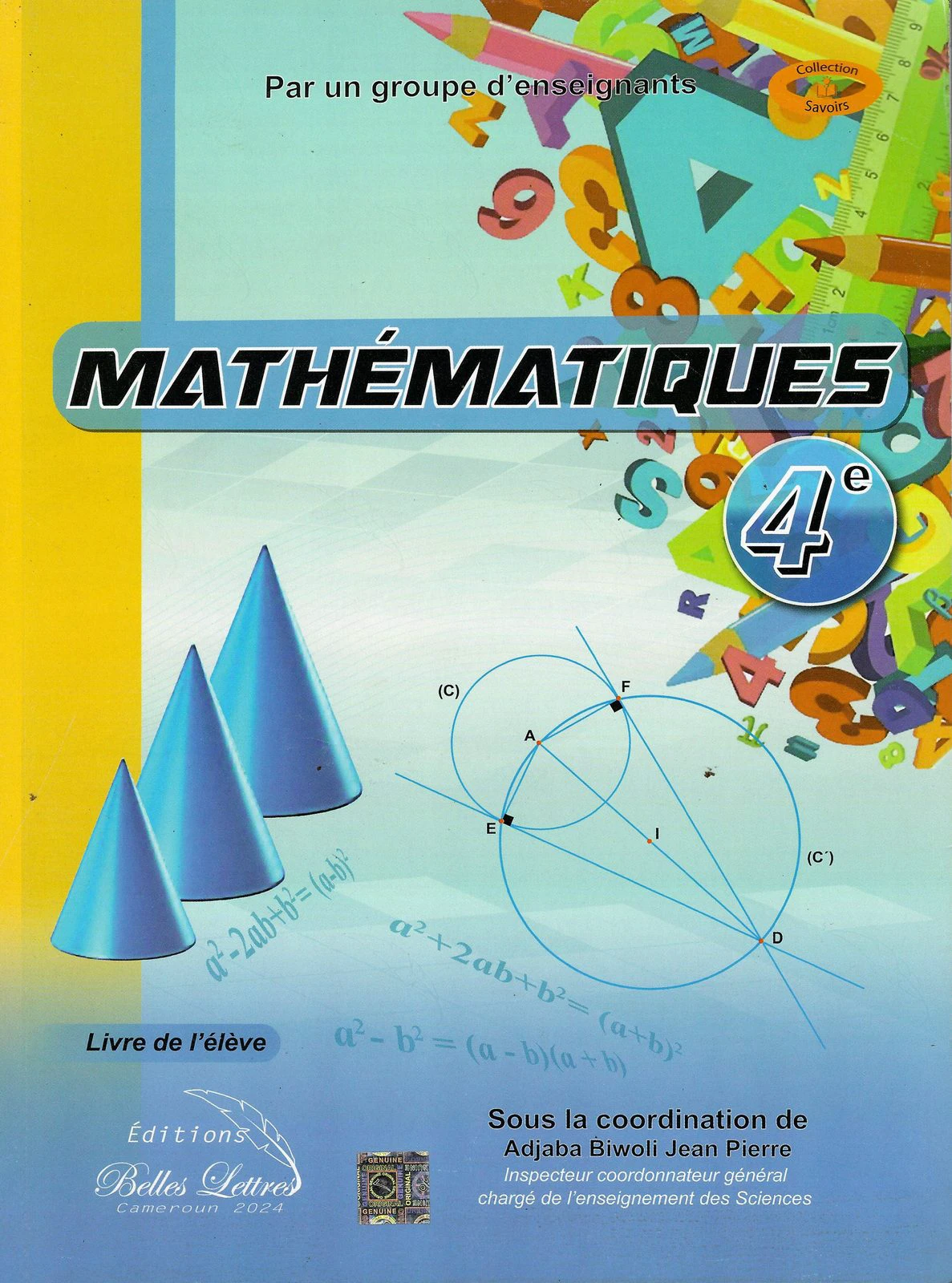 MATHÉMATIQUES — Livre de l'élève (4e)